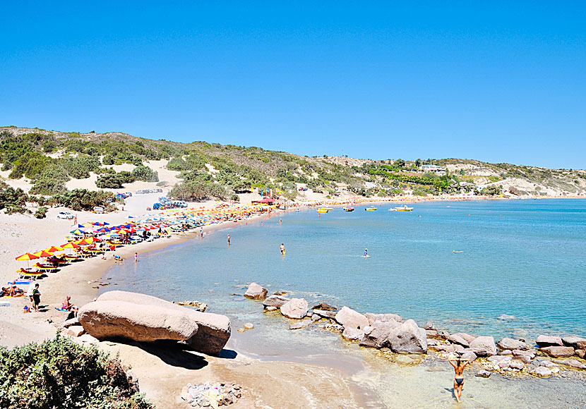 The best beaches on Kos. Paradise beach.