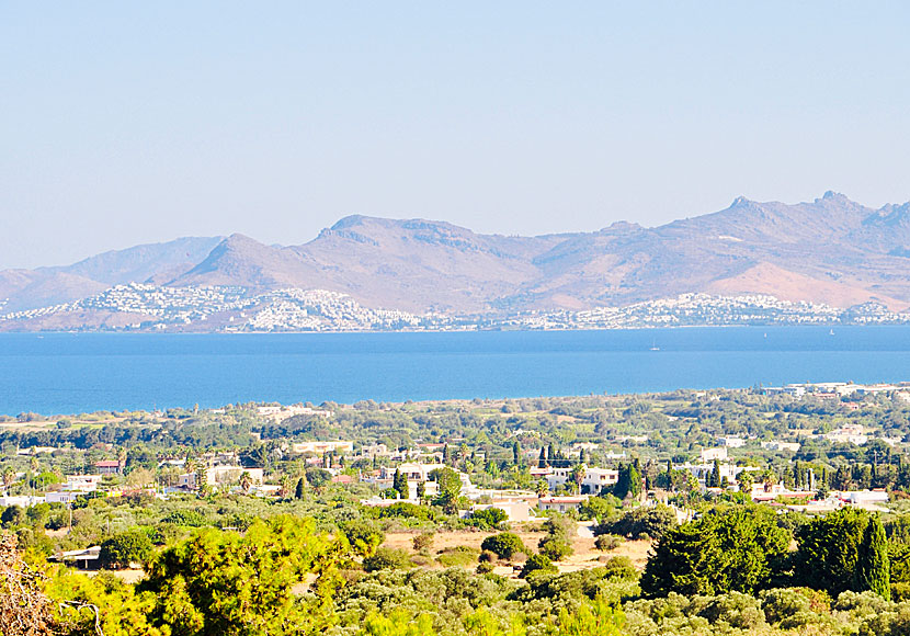 Bodrum in Turkey is opposite Kos town in Greece.