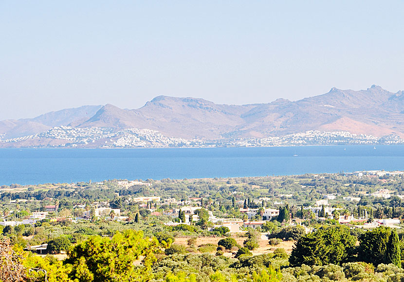 Bodrum in Turkey seen from Kos in Greece.