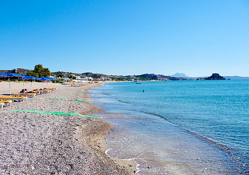 Kamari beach in Kos.