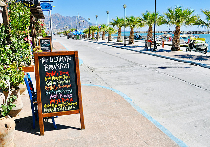 Tavernas and restaurants in Kardamena on Kos.