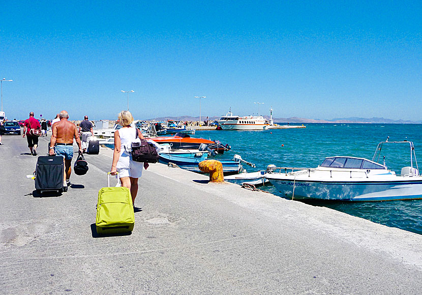 The port of Mastichari  in Kos from where the boats to Kalymnos depart.