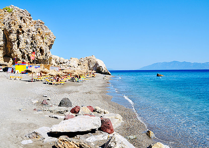 The best beaches on Kos. Therma beach.