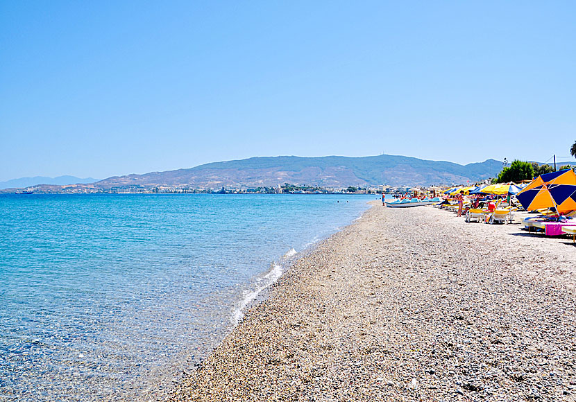 The best beaches on Kos. Kos Town beach.