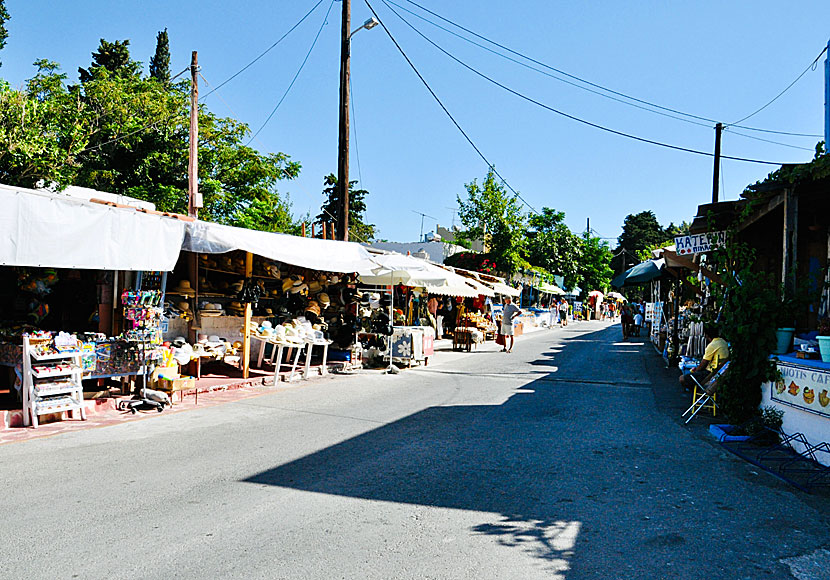 Souvenir shops in Zia on  Kos.