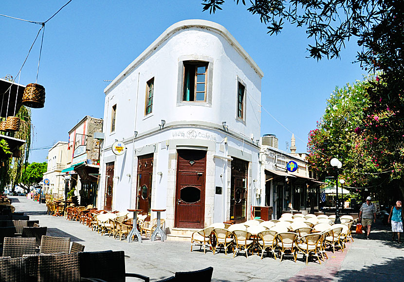 The bar street in Kos Town.