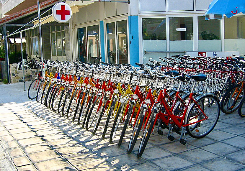 There are many places on Kos where you can rent regular bicycles and electric bicycles.