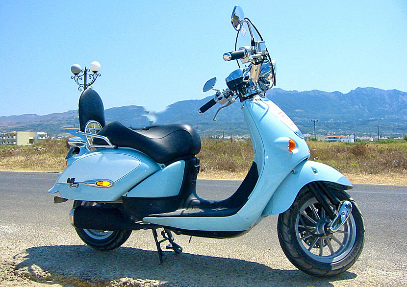 Rent a motorbike on Kos in Greece.