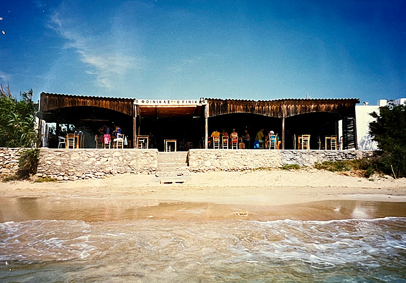 Taverna Finikas at Koufonissi in 1997.