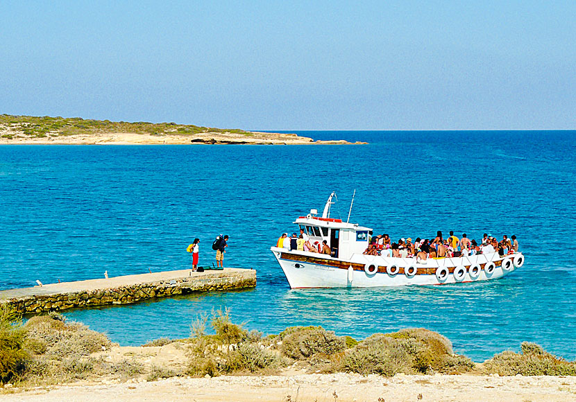 Go by boat to Finikas beach on Koufonissi.