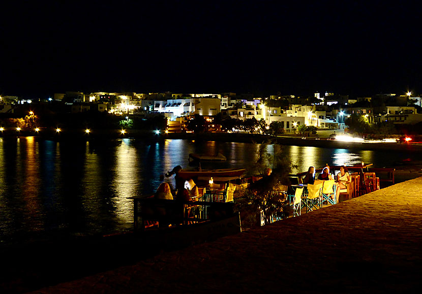 Chora in Koufonissi at night.