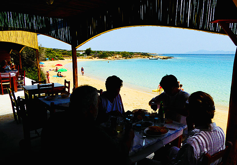 From Finikas Taverna it is crawling distance to the beach.