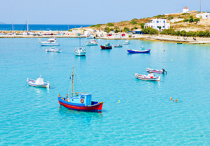 Swim in the port of Koufonissi.