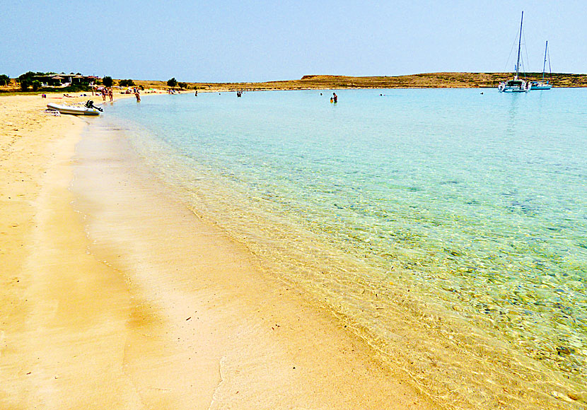 The nudist beach Pori beach in Koufonissi.