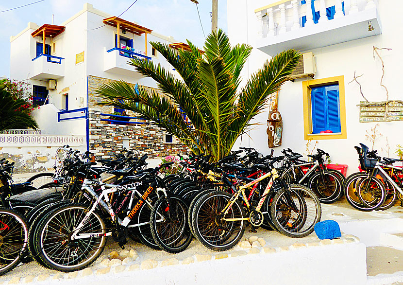 Rent a mountain bike and cycle to the sandy beaches of Pano Koufonissi.