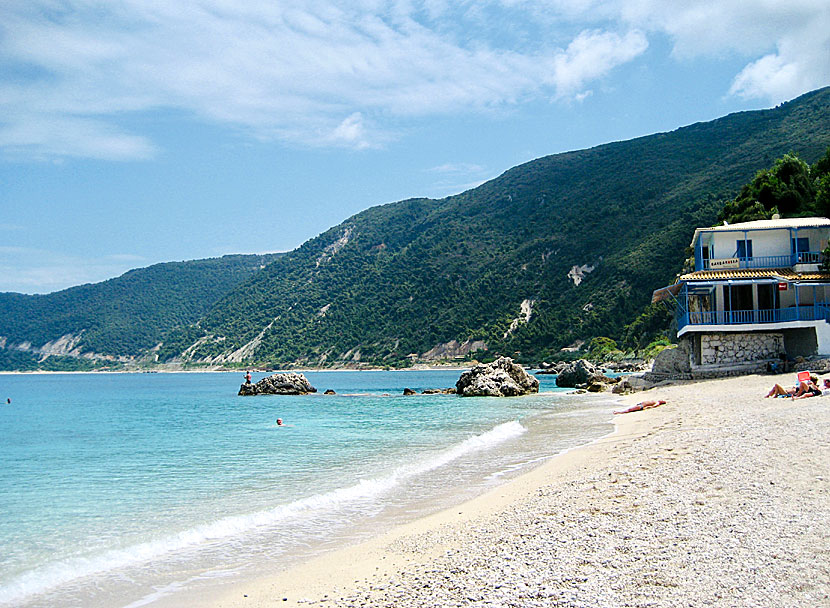 Agios Nikitas beach on Lefkada.