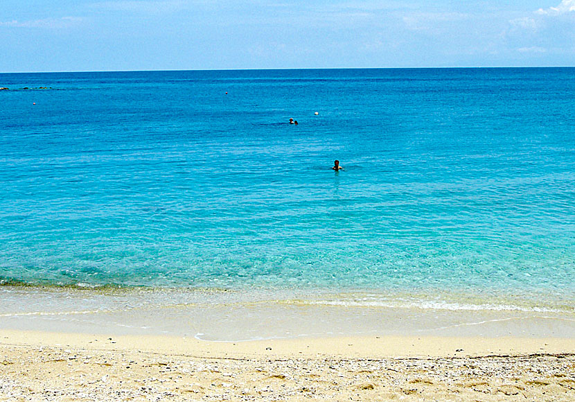 The lovely sea surrounding the beach of Agios Nikitas on Lefkada.