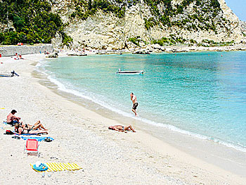 Agios Nikitas beach on Lefkada.