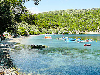 Desimi beach on Lefkada.