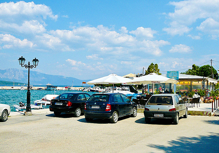 Good restaurants and tavernas in the port of Nikiana on Lefkada.