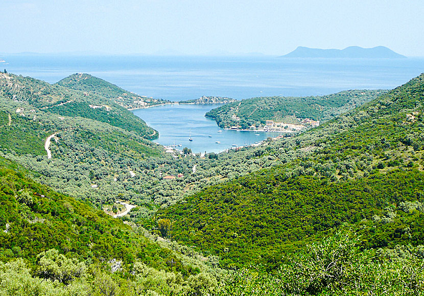 The beautiful bay of Sivota on Lefkada in Greece is usually full of sailboats.
