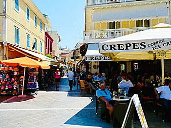 The village Lefkada Town on Lefkada.