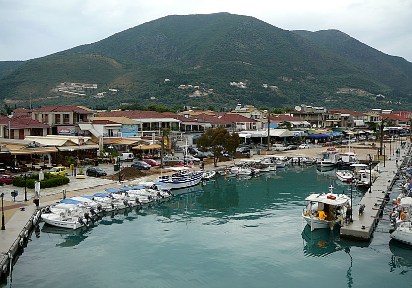 The marina of Nidri in Lefkada.