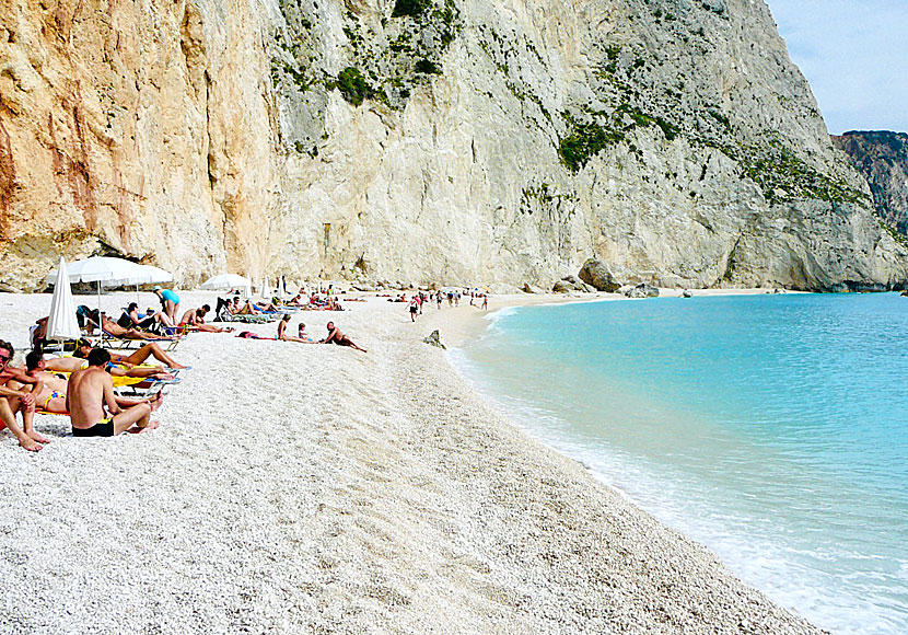 The cliffs above the beach Porto Katsiki on Lefkas.