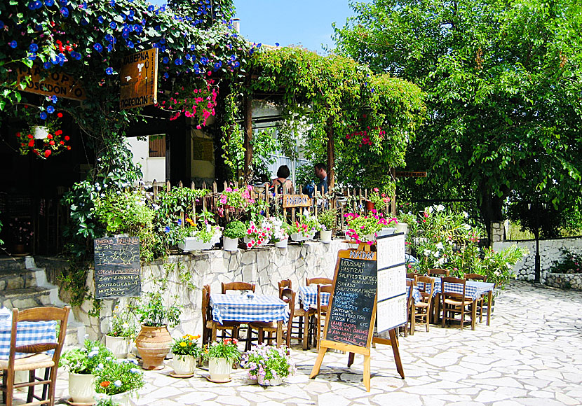 The tavernas in Agios Nikitas are so good and cosy that you don't want to leave.