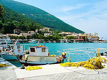 The village Vasiliki on Lefkada.