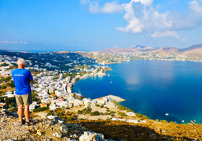 View of Agia Marina and Alinda from the Castle of Panteli in Platanos.