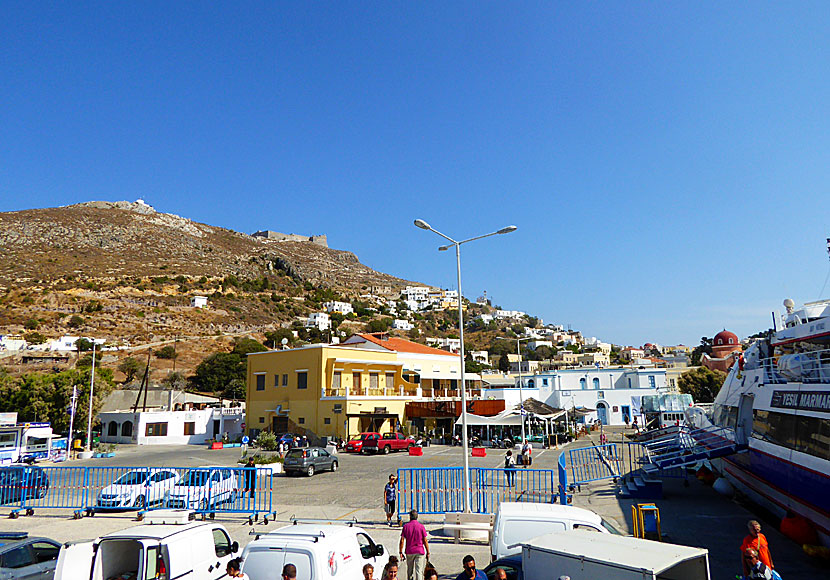 The port in Agia Marina. Leros.