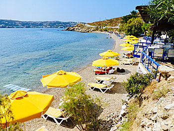 Dio Liskaria beach on Leros.