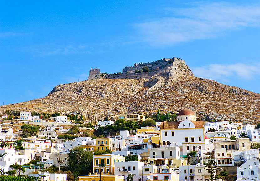 Walk along the path that runs between Agia Marina and Kastro in Platanos on Leros.