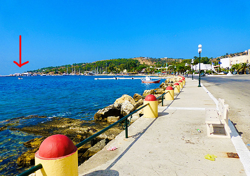 The port of Lakki on Leros.