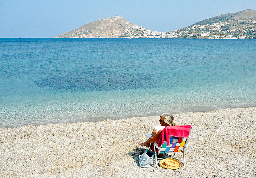 Agia Marina and Platanos from Alinda beach.