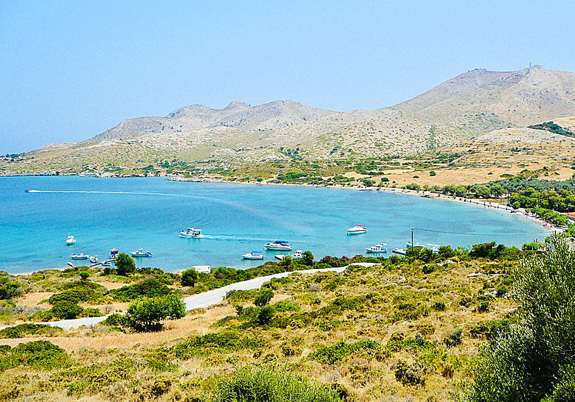 The beautiful bay of Blefoutis on Leros.