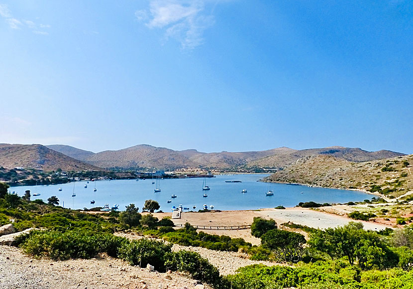 Partheni bay is located on the north of Leros.