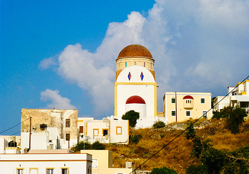 Agia Paraskevi church in Platanos on Leros in the Dodecanese.