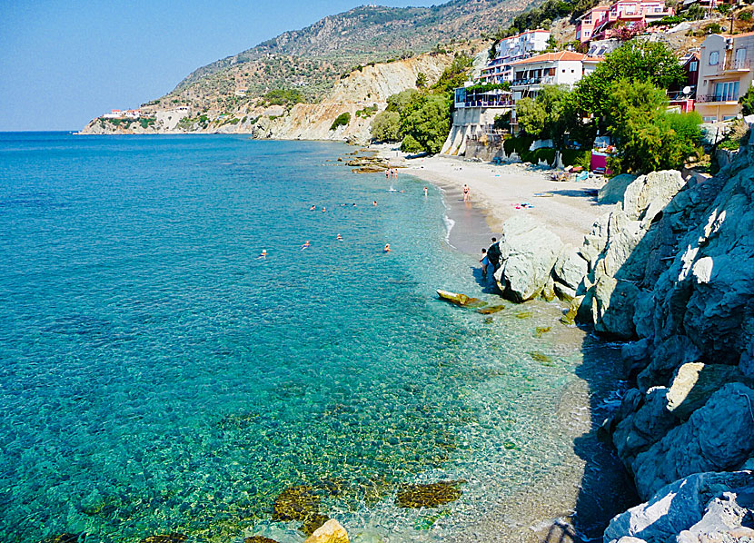 Amoudeli beach in Plomari on Lesvos.