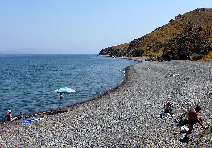 Anargyri beach in Eftalou. Lesvos.