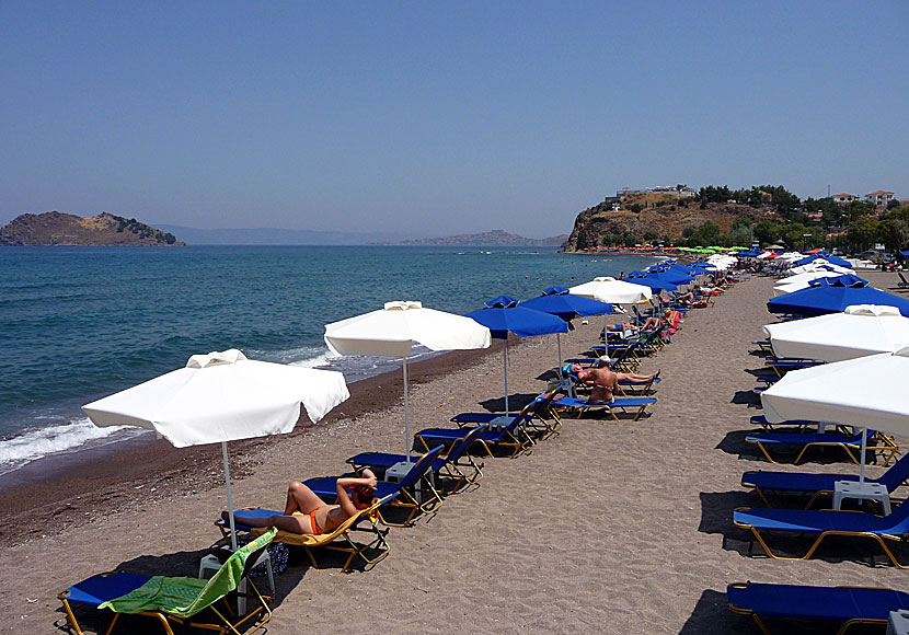 Anaxos beach in Lesvos. 