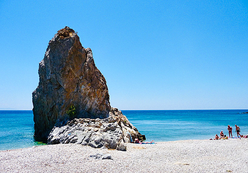 The cliff in Melinda on Lesbos which is similar to a limestone cliff in Krabi in Thailand.