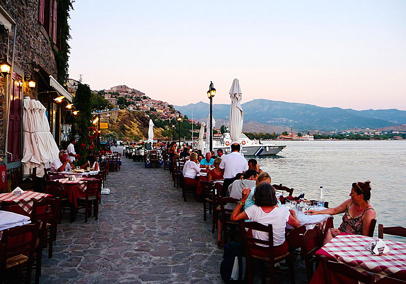 One of many good restaurants in Molyvos on Lesbos.