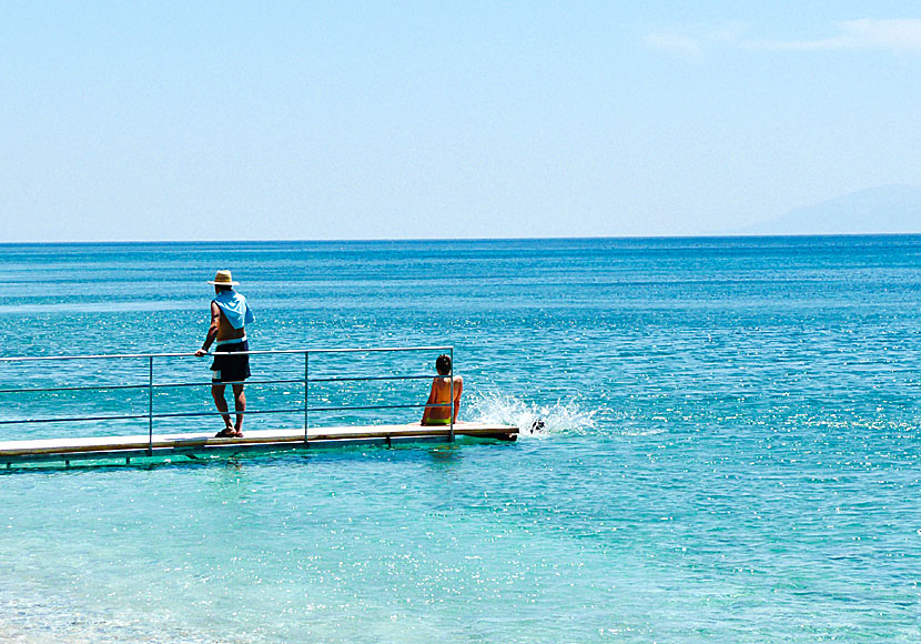 From the jetty in Melinda you can jump or dive into the crystal clear water and and snorkelling.