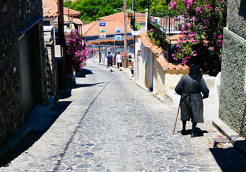 Alley in Vatousa. lesvos.