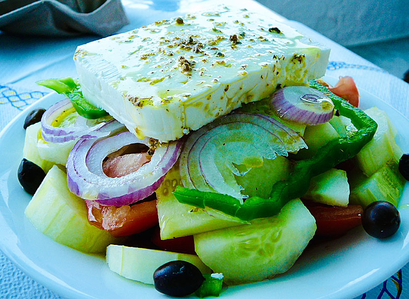 Greek salad at Taverna Platys Gialos.