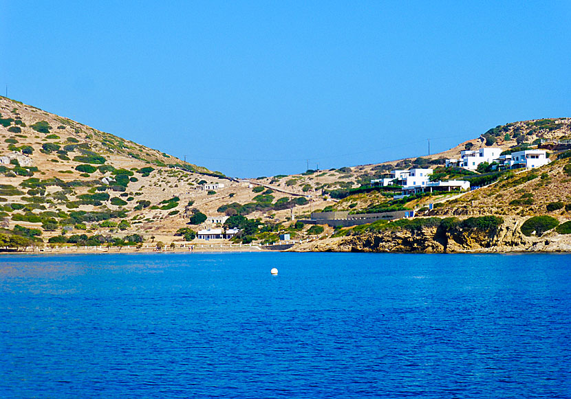 Kambos beach on Lipsi in Greece.