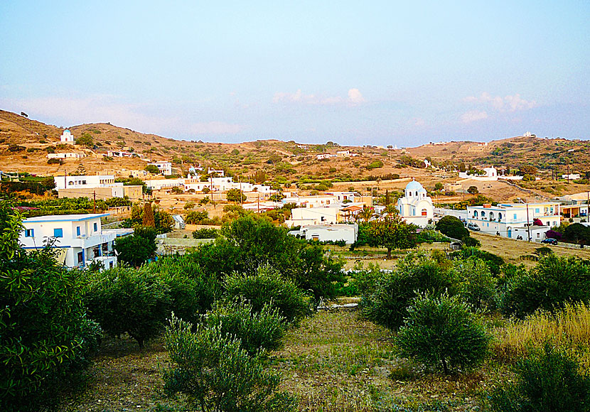 Churches and chapels on Lipsi island in Greece.