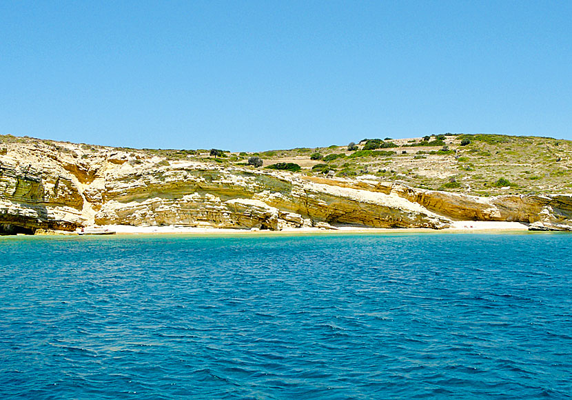 The best beaches on Lipsi. Monodendri beach.